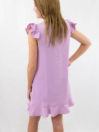 Pretty Follies - Ruffle Sleeve Mini Dress