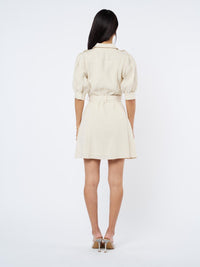Ciebon - Laia Lace Applique Mini Shirtdress