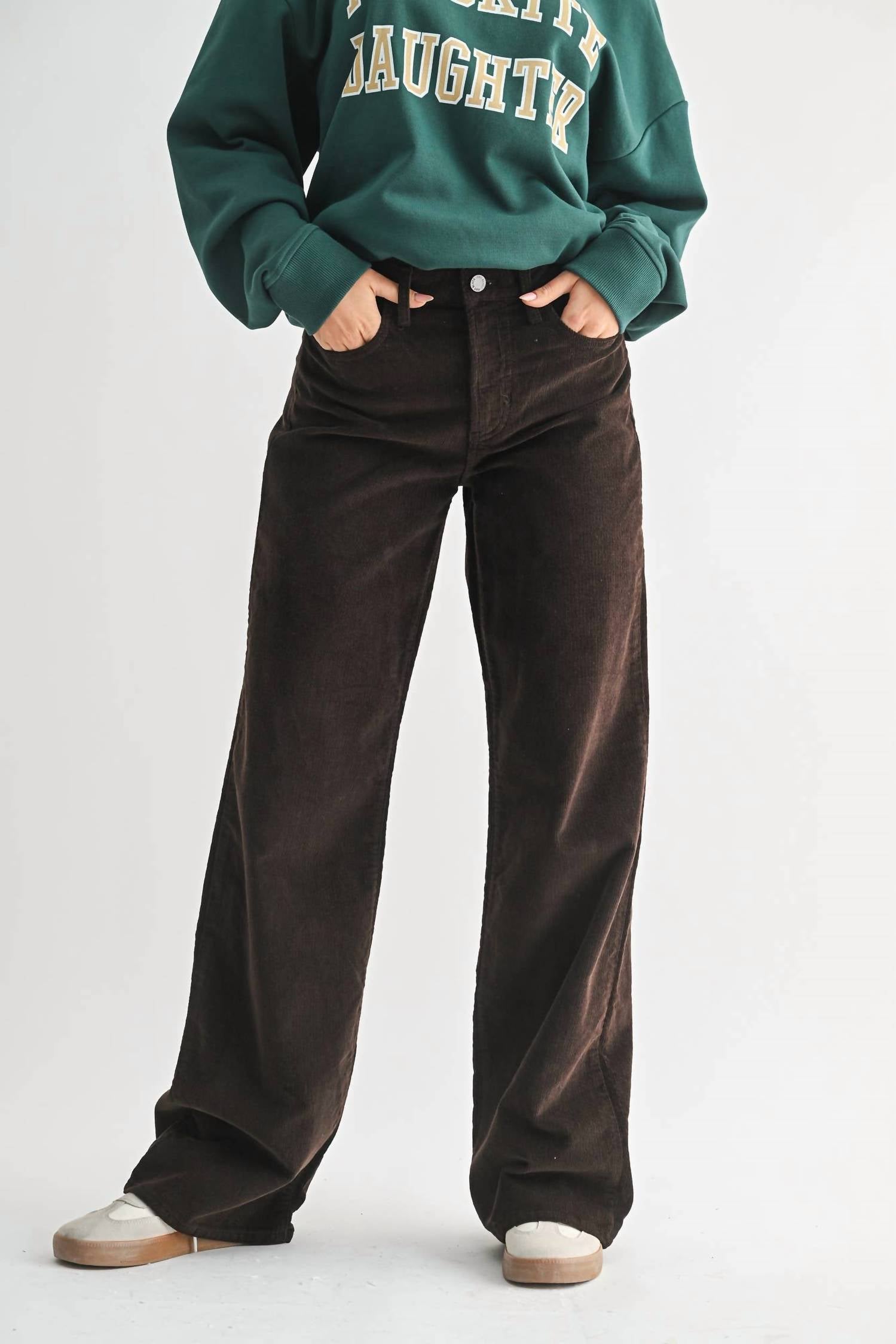 JBD. Women's Durango Corduroy Pant in chocolate - women's pants - view 4