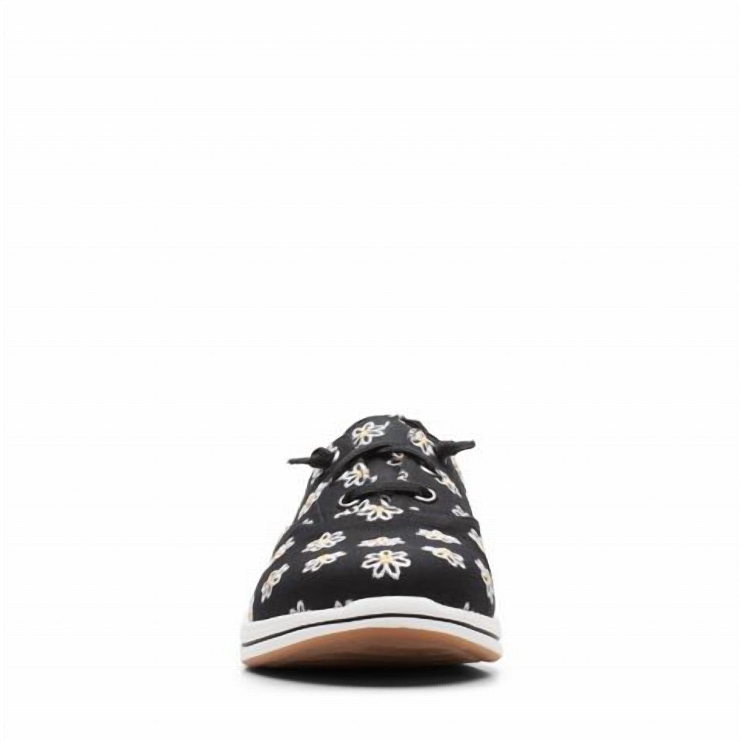 Clarks Women's Cloudsteppers Breeze Ave Lace Up Sneaker in black canvas - women's sneaker - view 5
