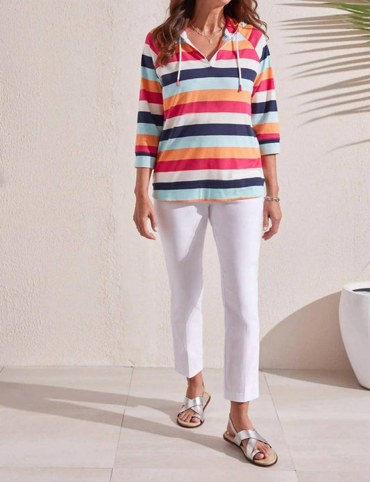 Tribal - Stripe Raglan Hoodie