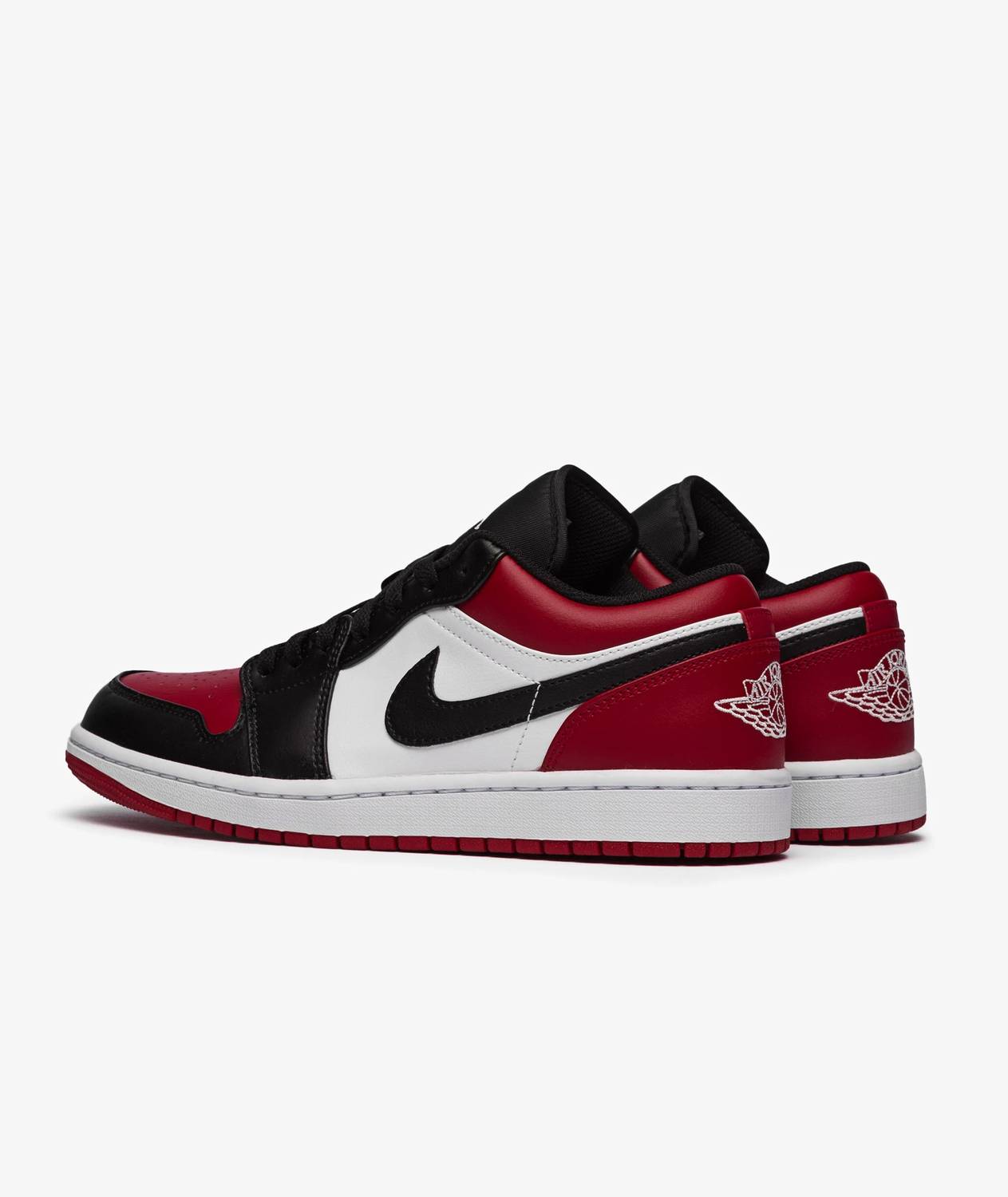 Air Jordan - Men's 1 Low Bred Toe Shoes