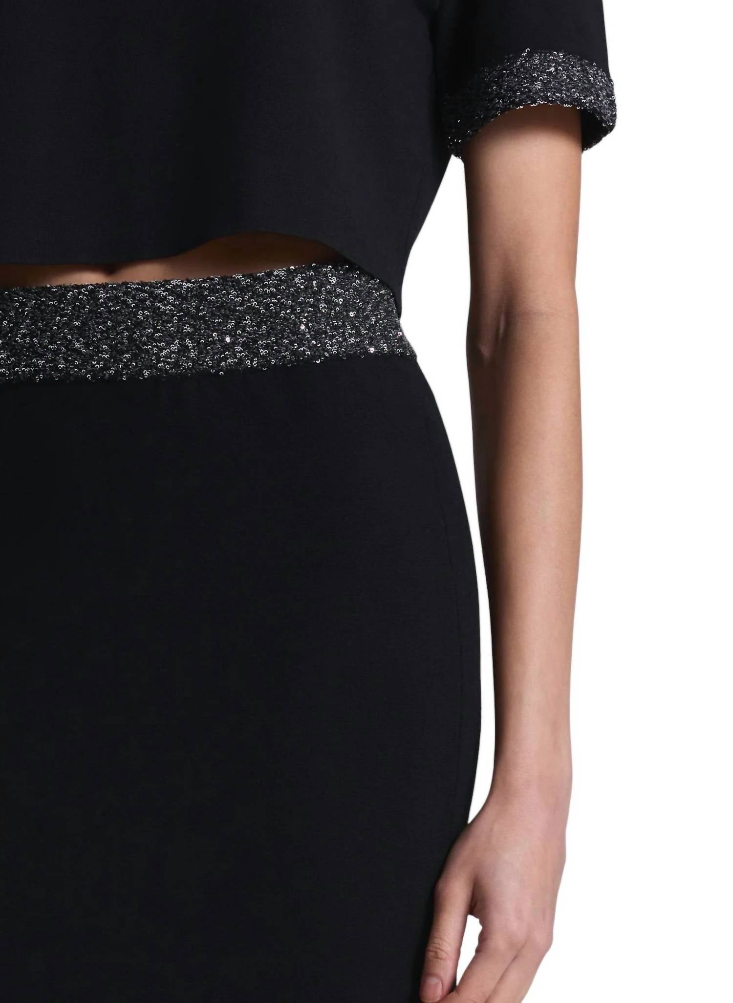 A.L.C. - Jane Sequin Embellished Midi Skirt