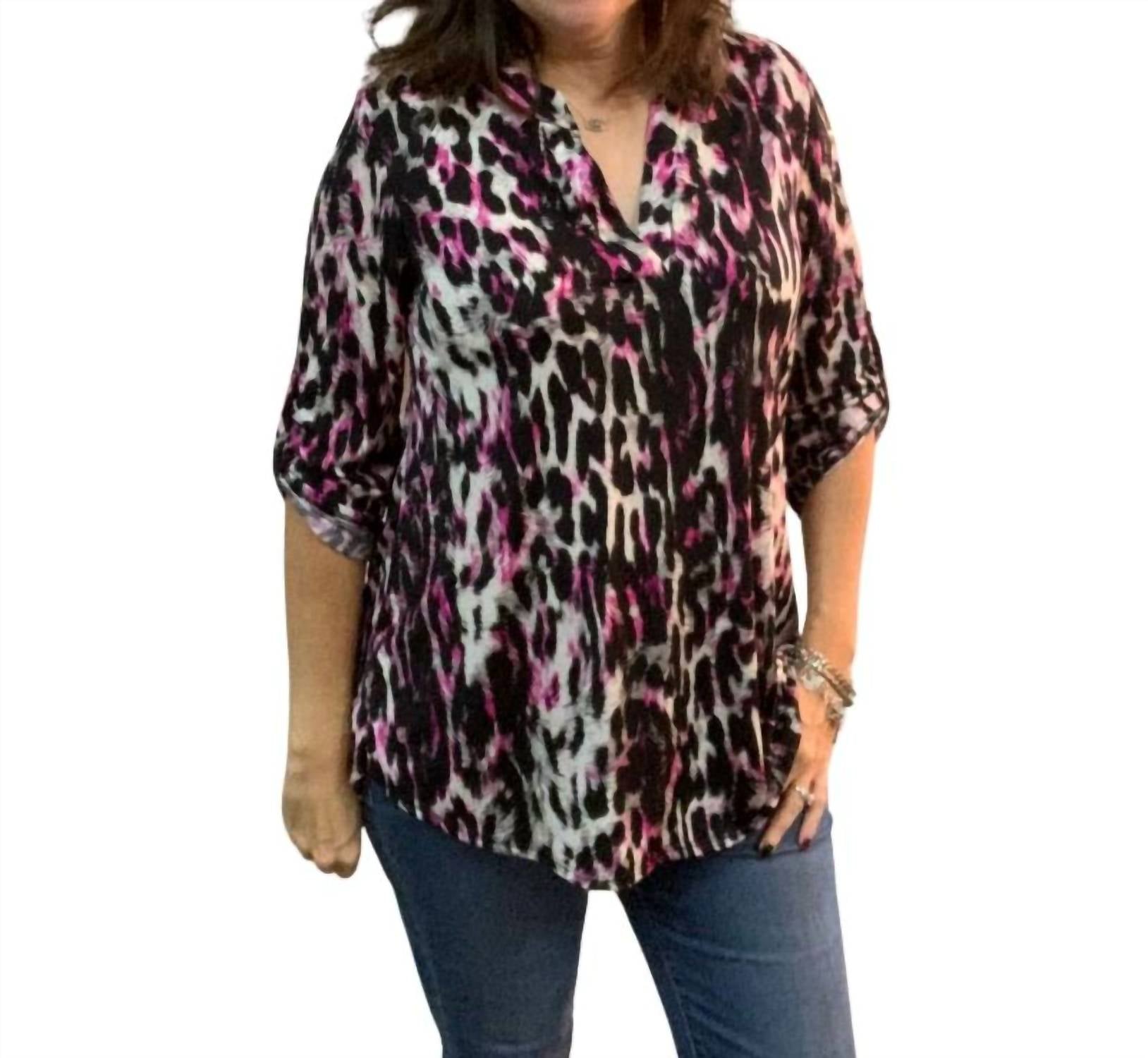 White Birch - Animal Print Top