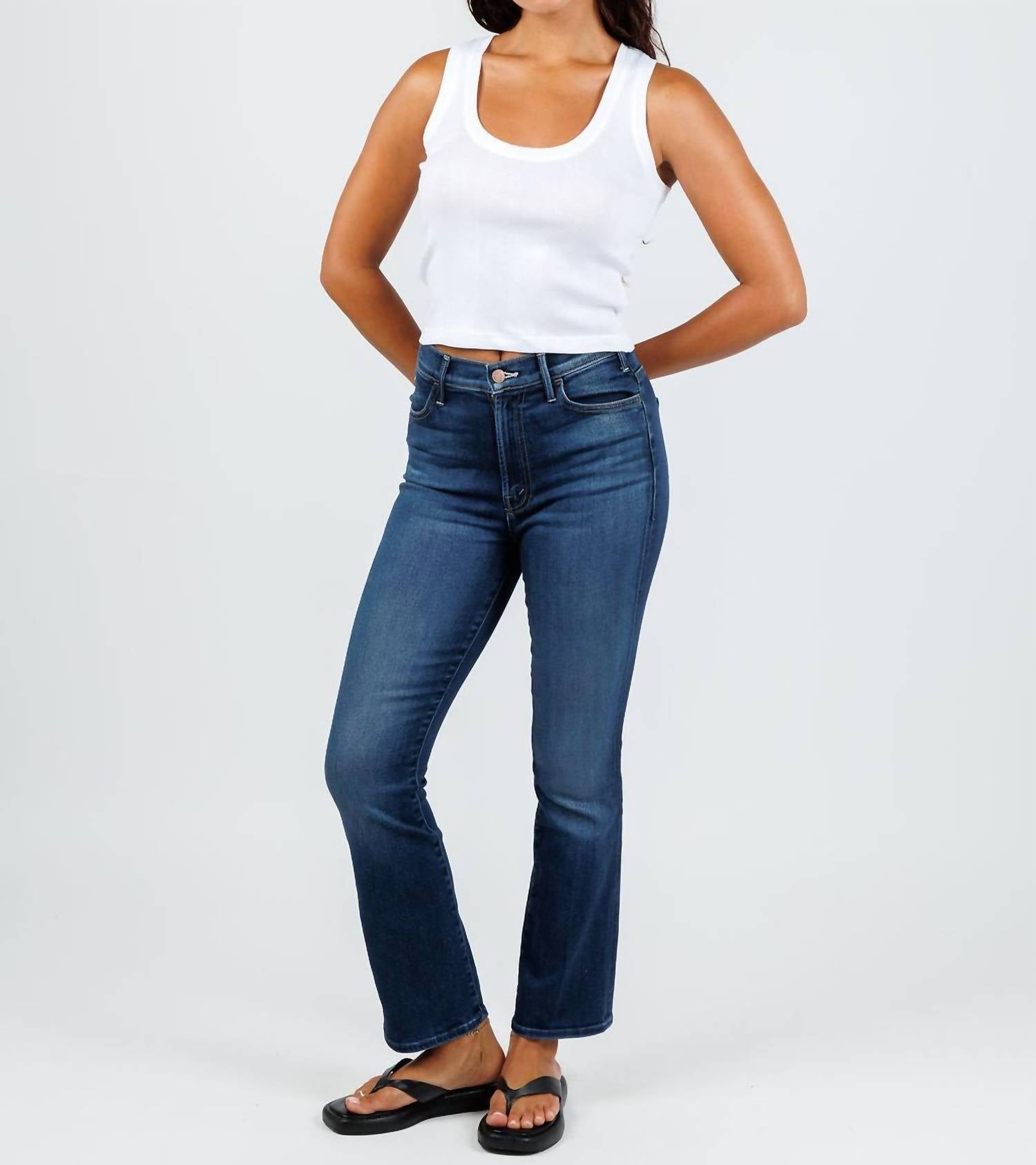 Goldie - Cotton Variegated Rib Crop Tank