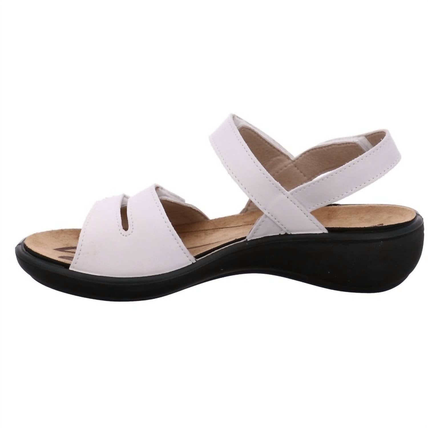 Romika USA Women's Ibiza 86 Leather Sandals in white - women's sandal - alternate view