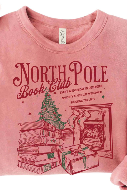 Oat Collective - North Pole Book Club Graphic Sweatshirt