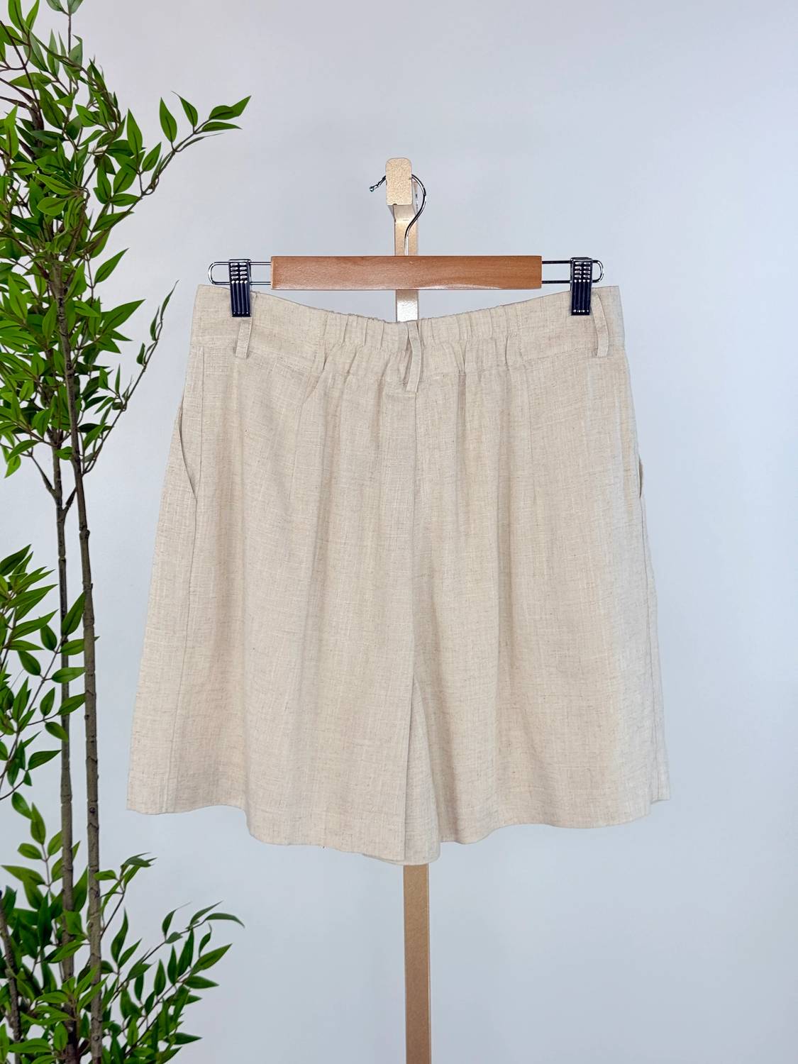 Apricot - Pleated Mini Shorts