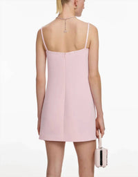 Self-Portrait - Crepe 3d Sequin Flower Mini Dress