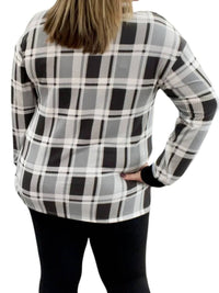 Honeyme - Plaid Long Sleeve Tee