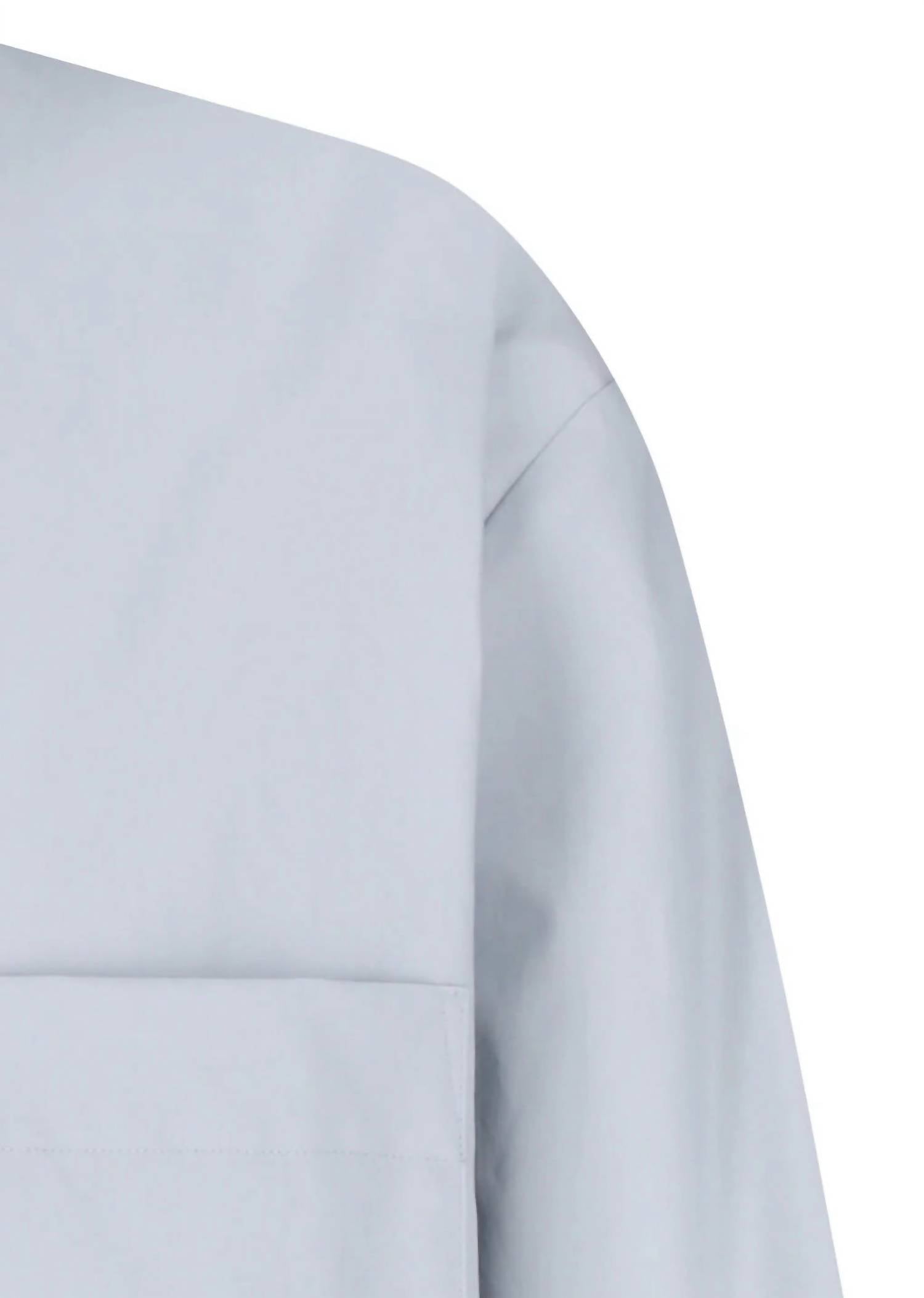 Shop Amomento - Square Pocket Oversized Shirt