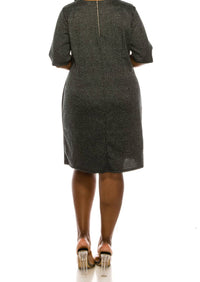 Ile Clothing - Knee Length Animal Print Dress
