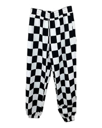 Ampersand Ave - In My Lane High-rise Checkerboard Joggers