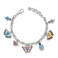 Brighton - Kyoto in Bloom Butterfly Charm Bracelet