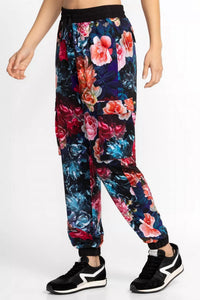 Johnny Was Studio Cargo Track Pant in multi - women's pants - detail view