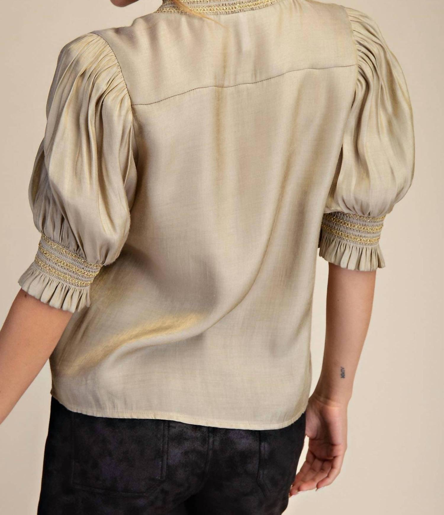 Glam - Miriam V-neck Blouse