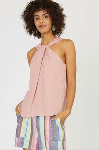 Cross Halter Neck Top