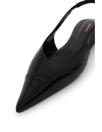 ANINE BING Women's Cowhide Ankle Strap Flats in black - women's sandal - view 4
