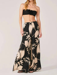 Poupette St Barth Amelia Crop Top in black - women's shirt - view 4
