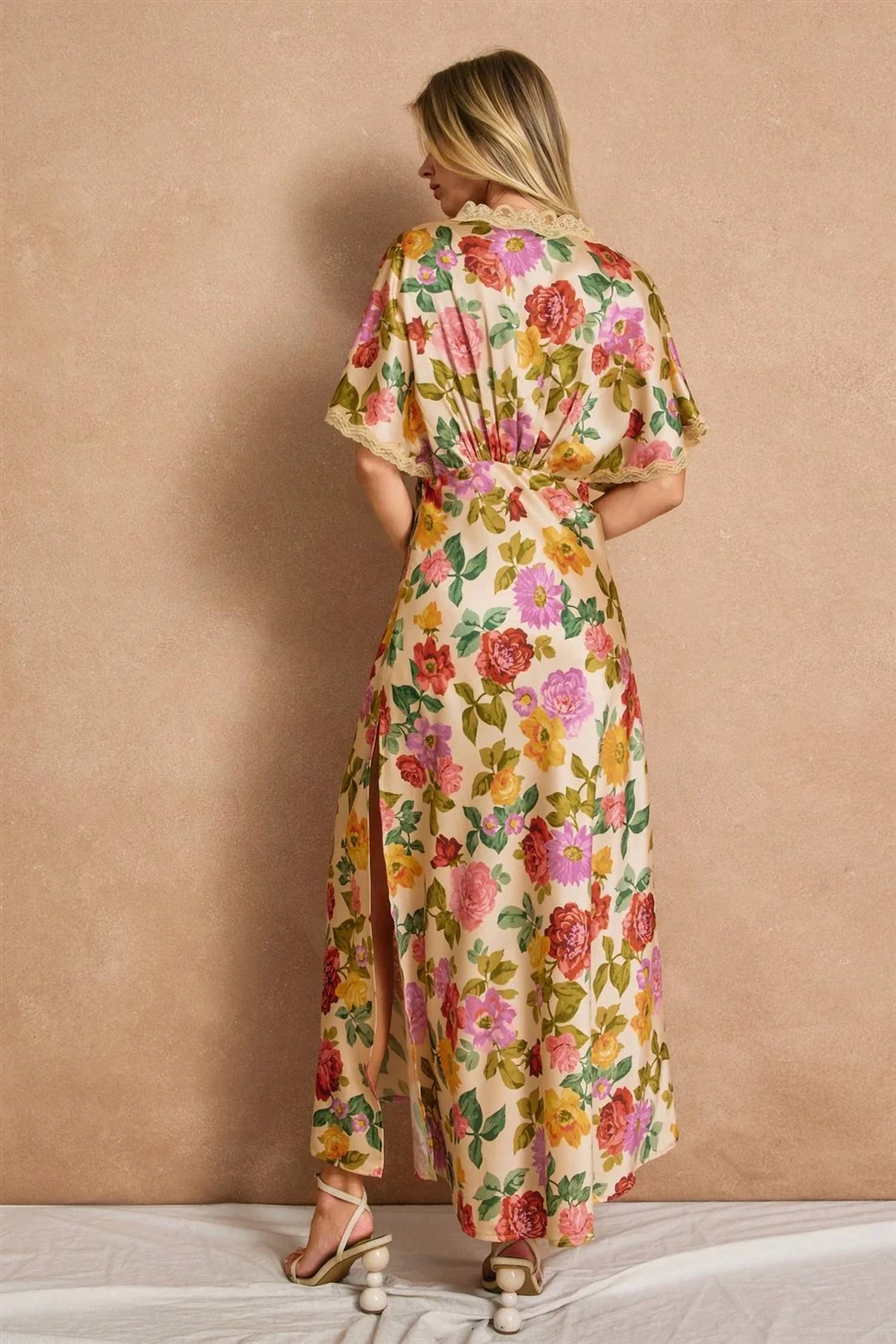 Dress Forum - GIFT OF LOVE LACE BLOUSON MAXI DRESS