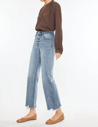 Kancan - Violet High Rise Slim Wide Leg Jean