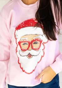 Gildan - Santa Printed Sequence Graphic Sweatshirt