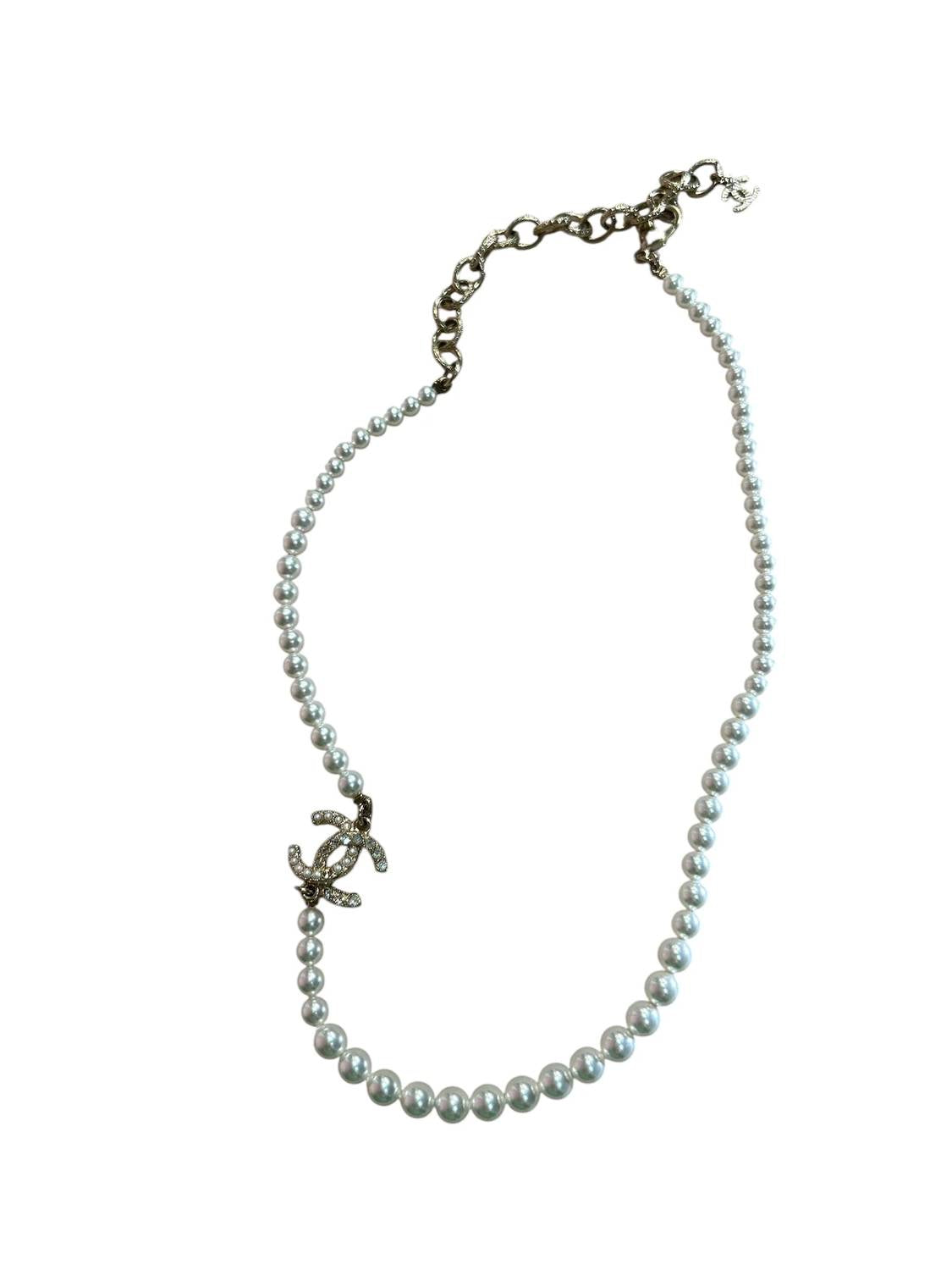 Chanel - Women's Faux Pearl & Strass Necklace