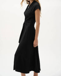 Joseph Ribkoff - Waist Tie Midi Fit And Flare Dress