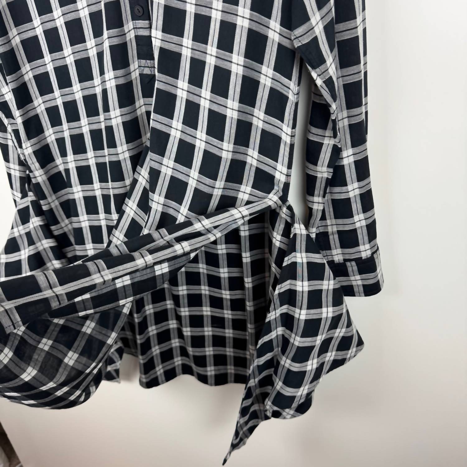 Rag & Bone - Tie Plaid Mini Dress