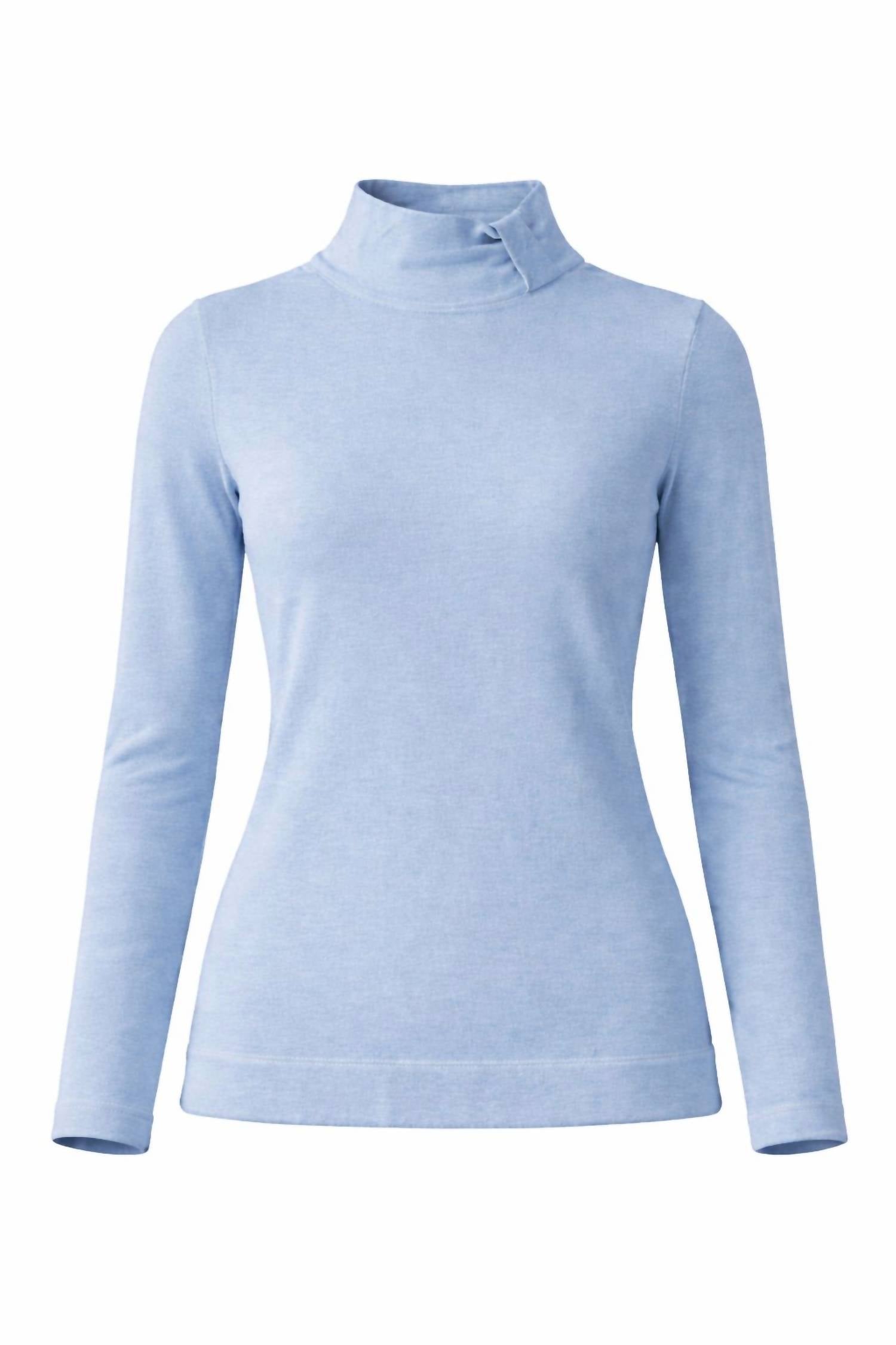 J'Envie/Eli - Women's Notch Turtleneck Top