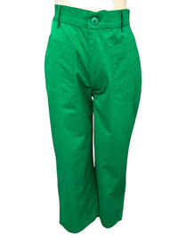 maude vivante Women's Bold Cotton Ankle Pants in fern - women's pants