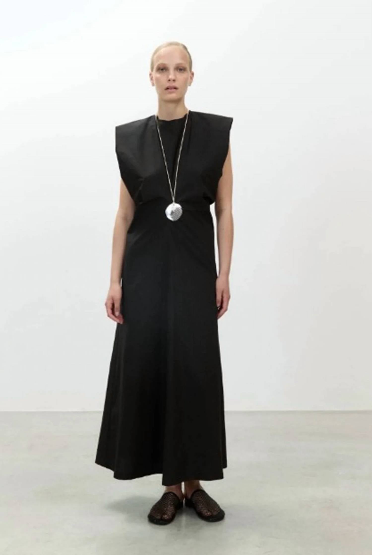 Alysi - Long Poplin Maxi Dress