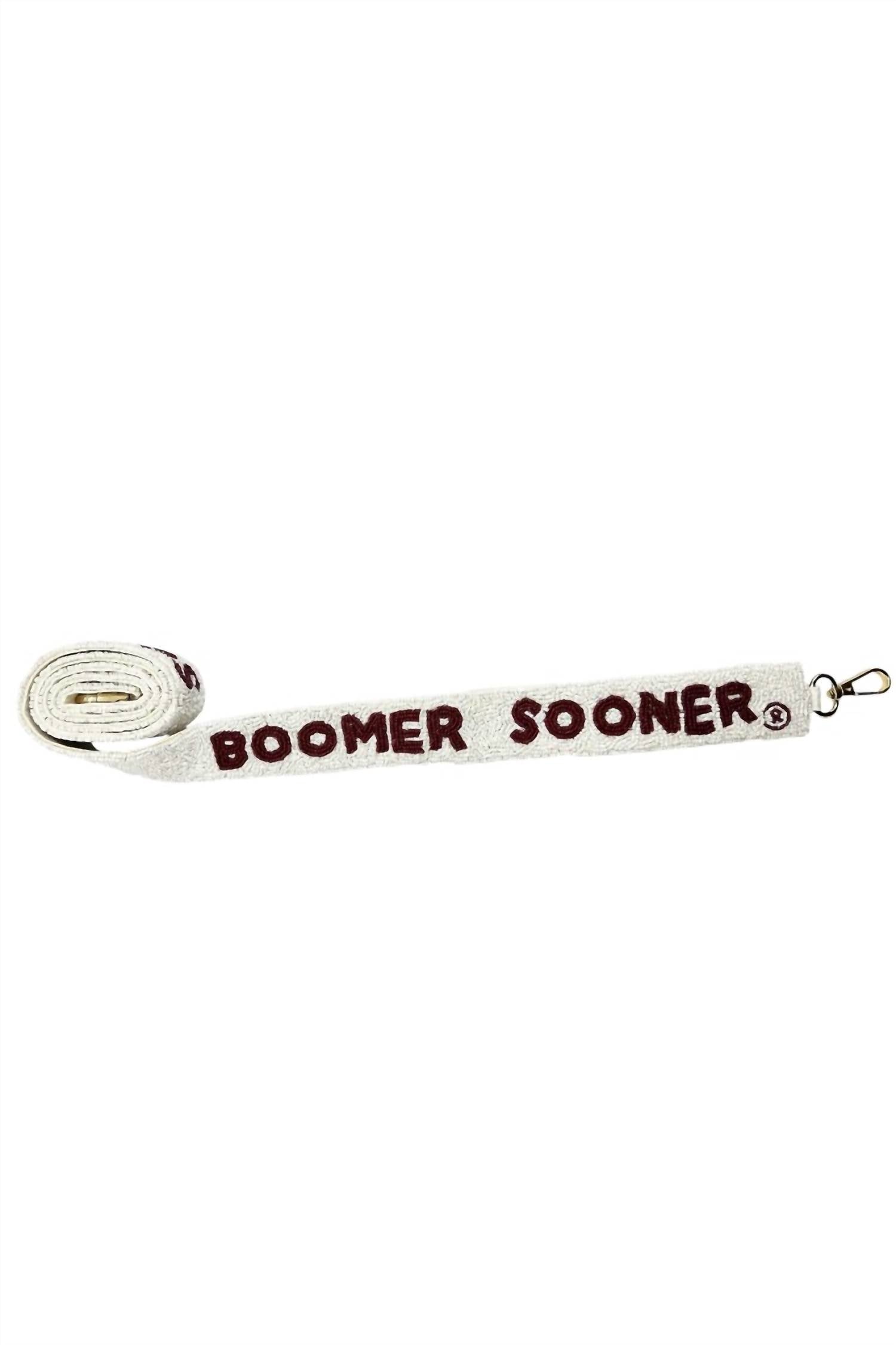 La Chic Designs - Women's Boomer Sooner Beaded Bag Strap