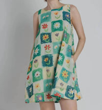 Aureum - Flower Print Mini Dress