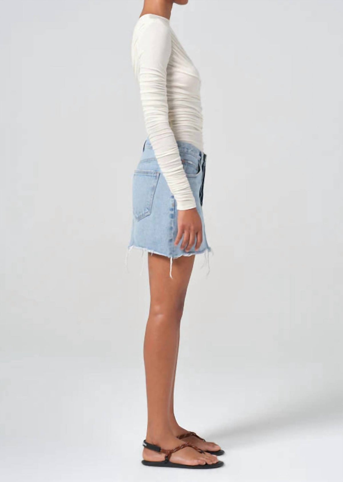 Agolde - V-Waist Mini Skirt