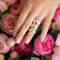 Starlette Women's Liz Band Ring in silver - women's jewelry - view 5