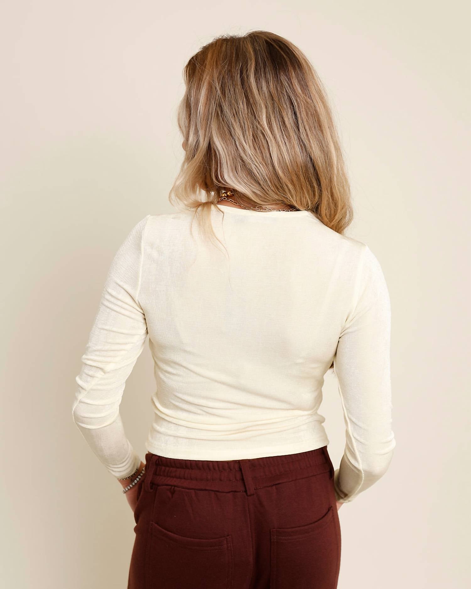 Ina Fashion - Timeless Twist Long Sleeve Top
