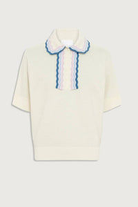 Molli - Duc Rick Rack Edged Collar Polo