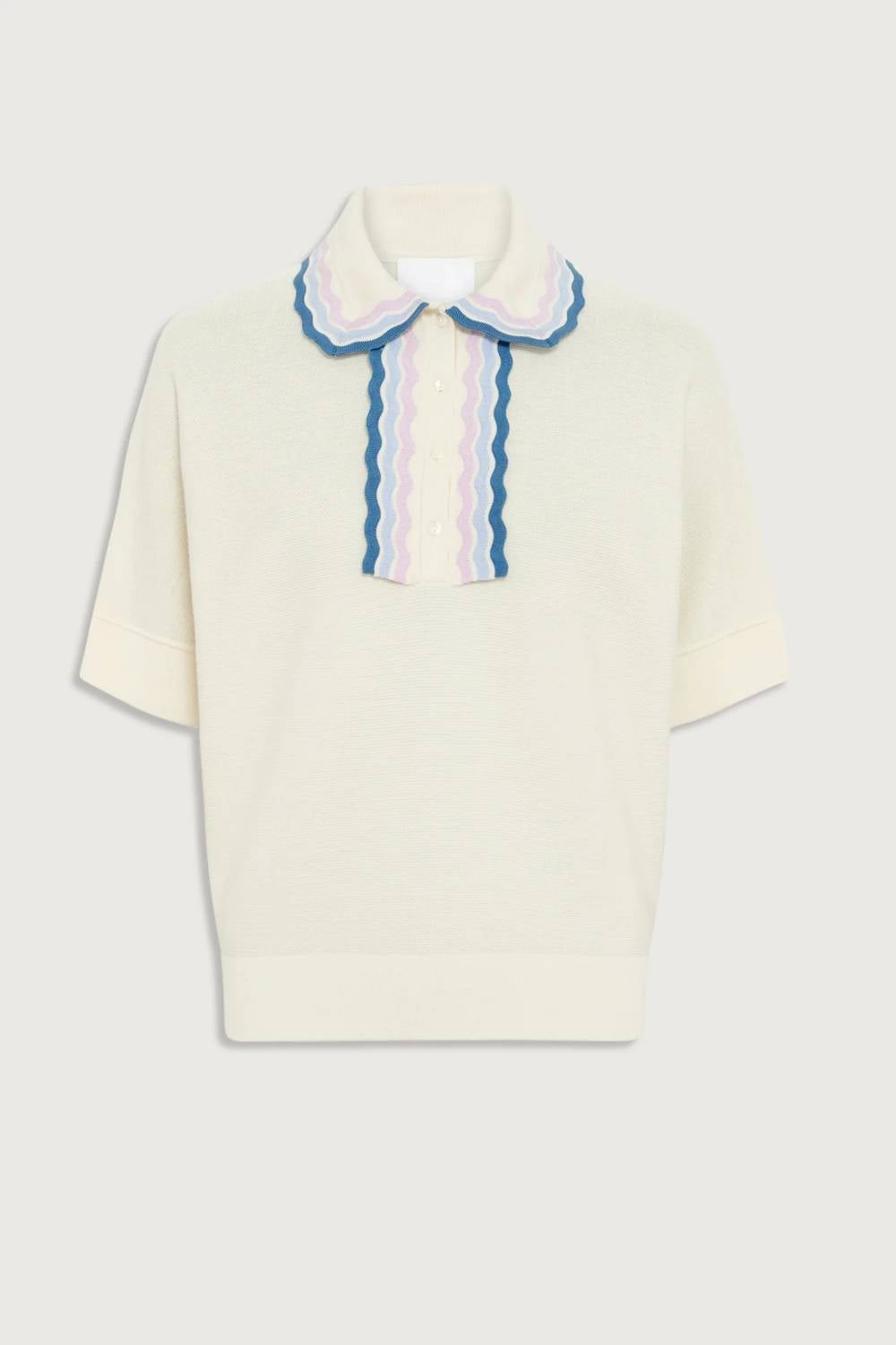 Molli - Duc Rick Rack Edged Collar Polo