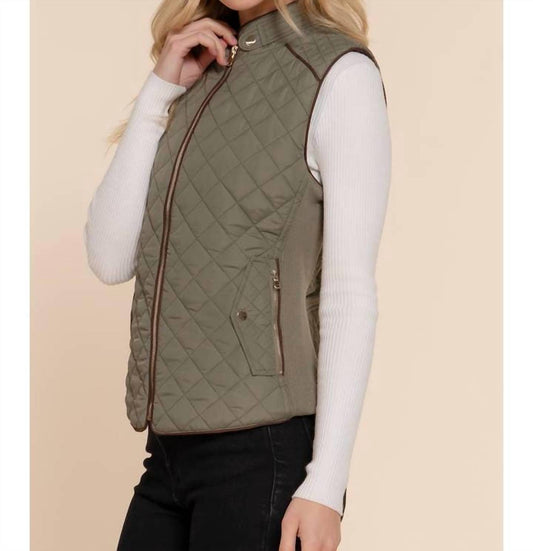 Active Basic - Ribbed Quilted Padding Vest