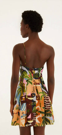 Farm Rio - Tropical Painting Mini Dress