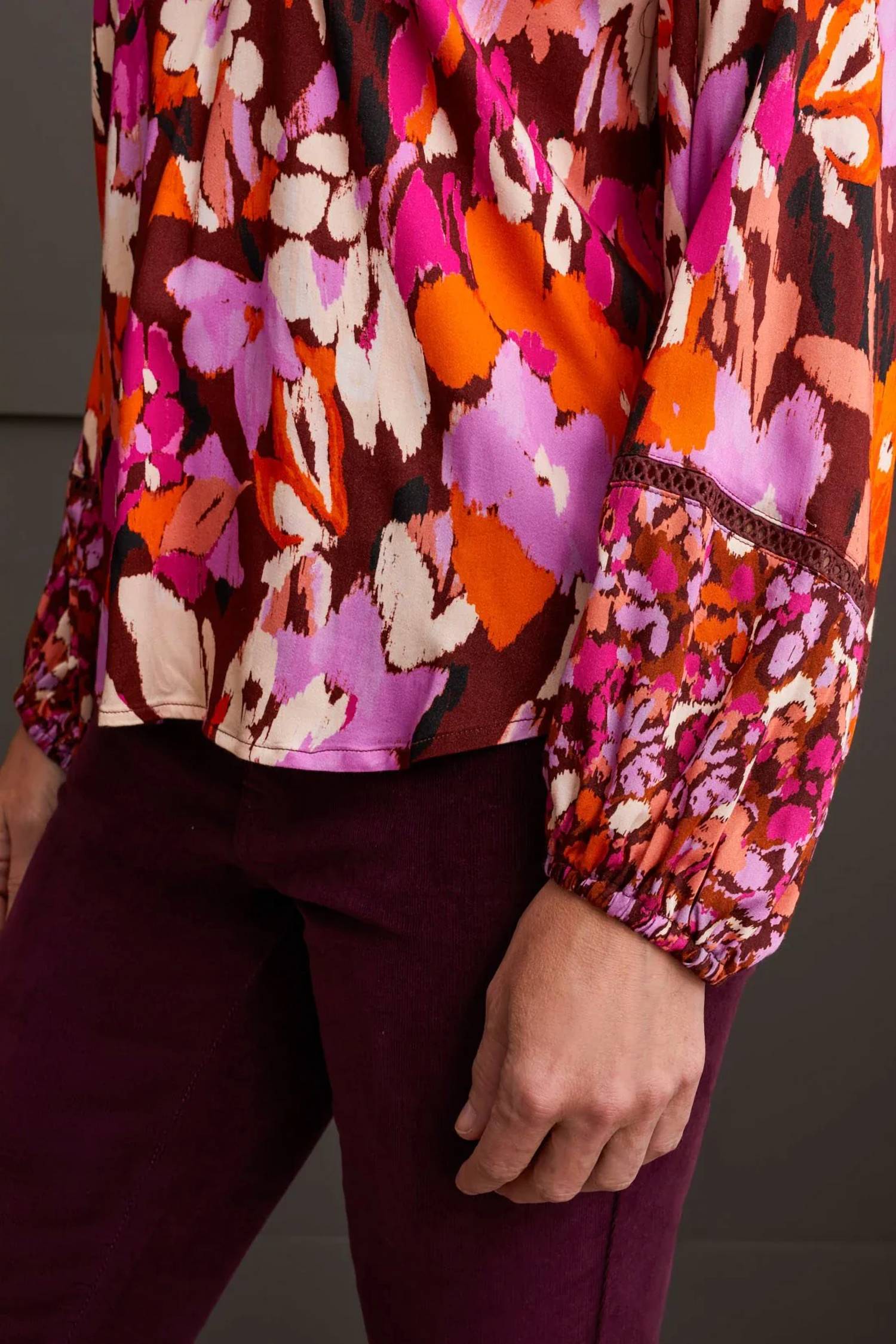 Tribal - Carson Combo Print Challis Blouse