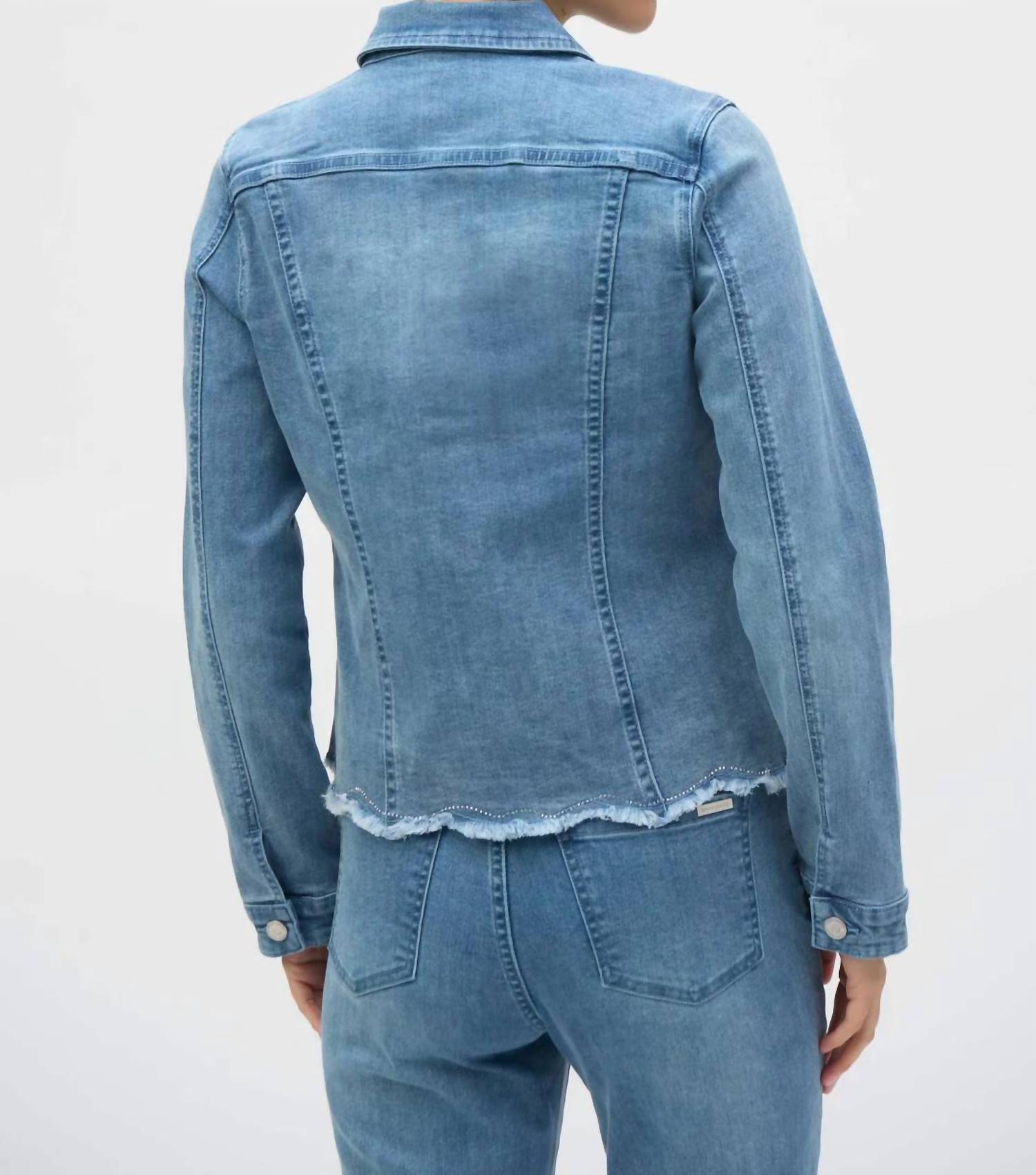 Joseph Ribkoff - Denim Embroidered Jacket
