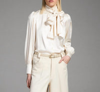 Tricot Chic - Tie Neck Blouse
