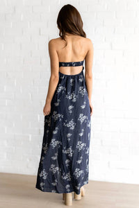 Cozy Co. - Floral Strapless Maxi Dress