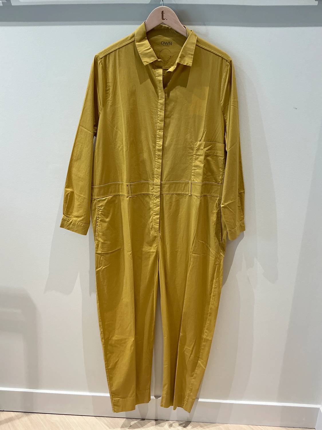 Own By Basics - Women's Poplin Jumpsuit With Button Placket