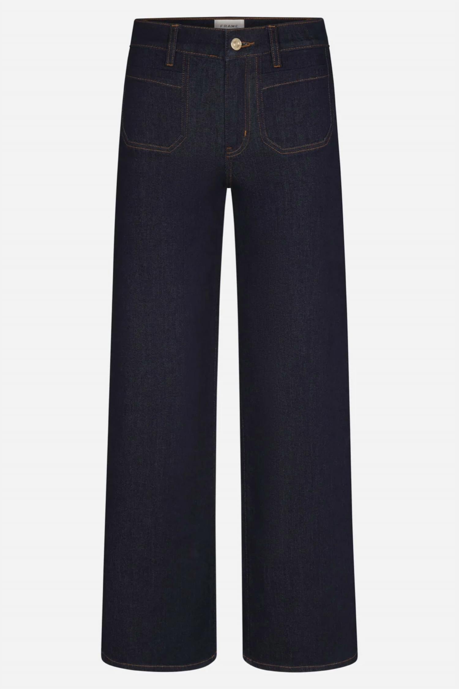FRAME Le Slim Palazzo Modernist Jeans in rinse - women's jeans - view 5