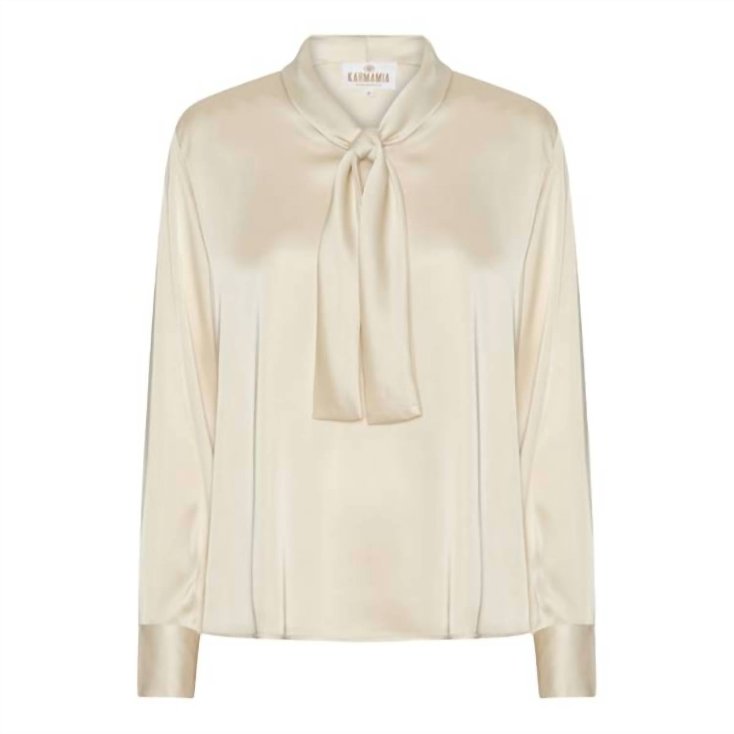 Karmamia Audrey Blouse in semi rich porcelain - women's blouse - alternate view