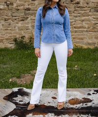 Kancan - Milliam Western Fitted Denim Shirt