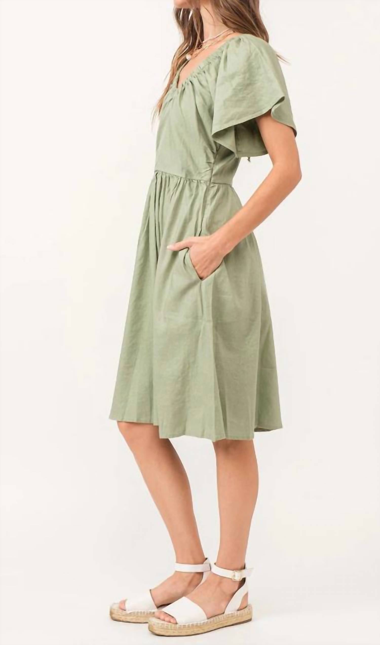 Another Love - Petal Sleeve Dress
